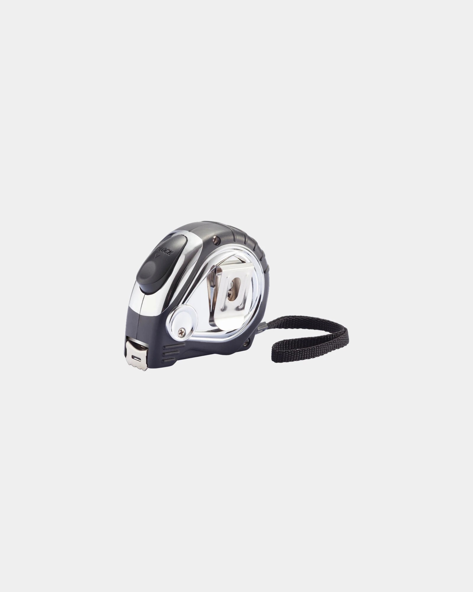 Mètre ruban automatique finition chromée à personnaliser - 1